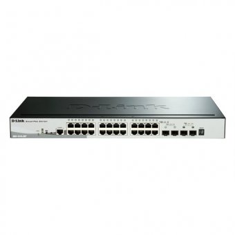 D-Link Switch DGS-1510-28P/E 24xGBit PoE (193W)/2xSFP/2xSFP+ 