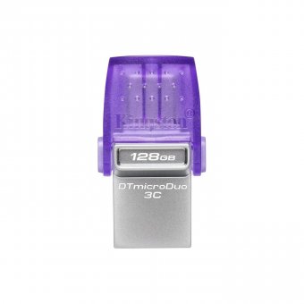 Kingston DataTraveler microDuo 3C - Clé USB - 128 Go - USB 3.2 Gen 1 / USB-C 