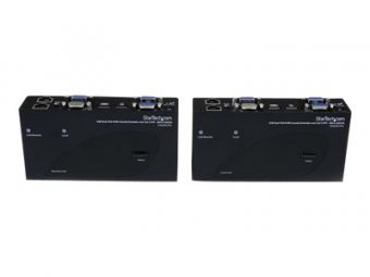 StarTech.com Switch Commutateur KVM USB VGA double 200m 2 x cable UTP Cat 5 -Transmetteur KVM Extendeur de console - Rallonge KVM - plus de CAT 5 - jusqu'à 200 m - pour P/N: SVA12M2NEUA, SVA12M5NA 
