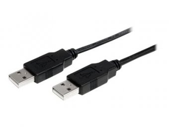 StarTech.com Câble USB 2.0 A vers A de 1 m - M/M - Câble USB - USB (M) pour USB (M) - USB 2.0 - 1 m - noir - pour P/N: ST4200MINI2, SV231HDMIUA 