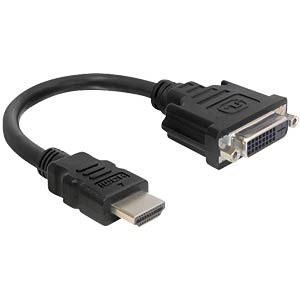 Adaptateur prise HDMI fiche DVI 24+1, 20 cm 