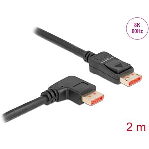 Câble DisplayPort 1.4, 8K à 60 Hz, coudé vers la droite à 90 2m 
