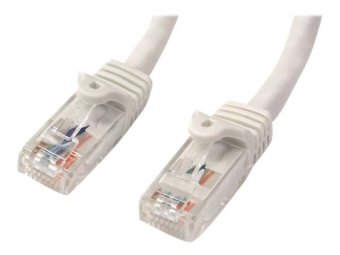 15 m White Snagless Cat6 UTP Patch Cable 