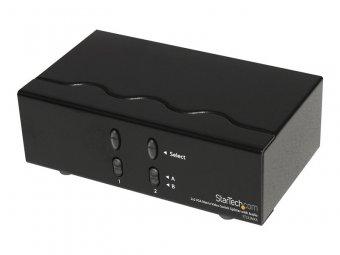 StarTech.com Répartiteur/commutateur de matrice vidéo VGA 2x2 avec audio - Commutateur vidéo/audio - de bureau - pour P/N: IM12D1500P, SVA12M2NEUA, SVA12M5NA 