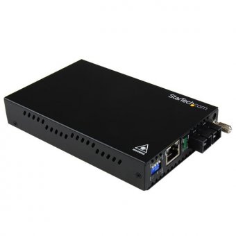 StarTech.com Convertisseur Ethernet Gigabit sur Fibre Optique MultiMode SC - 1000 Mb/s - 550m - Convertisseur de média à fibre optique - GigE - 1000Base-LX, 1000Base-SX, 1000Base-T - RJ-45 / SC multi-mode - jusqu'à 550 m - 850 nm - pour P/N: ETCHS2U, SVA1 