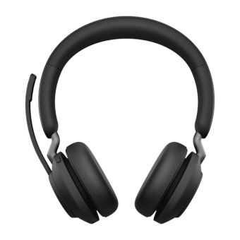 Jabra Evolve2 65 MS Stereo - Micro-casque - sur-oreille - Bluetooth - sans fil - USB-A - isolation acoustique - noir - Certifié pour Microsoft Teams 