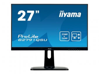 iiyama ProLite B2791QSU-B1 - Écran LED - 27" - 2560 x 1440 QHD @ 75 Hz - TN - 350 cd/m² - 1000:1 - 1 ms - HDMI, DVI, DisplayPort - haut-parleurs - noir 