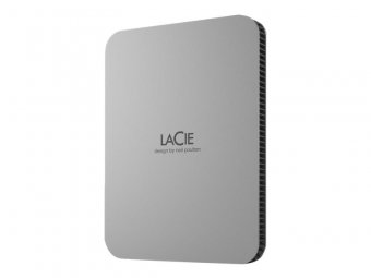 Lacie Mobile Drive Moon Silver USB-C (HDD 2.5'') - Gris clair - 1TB - Câble USB-C fourni (2) 