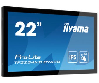 iiyama ProLite TF2234MC-B7AGB - Écran LED - 22" (21.5" visualisable) - cadre ouvert - écran tactile - 1920 x 1080 Full HD (1080p) @ 60 Hz - IPS - 350 cd/m² - 1000:1 - 8 ms - HDMI, VGA, DisplayPort - noir 