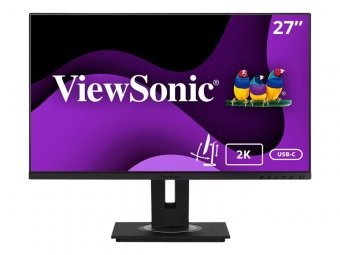 ViewSonic VG2755-2K - Écran LED - 27" - 2560 x 1440 WQHD @ 75 Hz - IPS - 350 cd/m² - 1000:1 - 5 ms - HDMI, DisplayPort, USB-C - haut-parleurs 