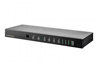 StarTech.com Matrice vidéo HDMI 4x4 avec audio et contrôle Ethernet/RS232 - 4K 60 Hz - Switch montable en rack - VS424HD4K60 - Commutateur vidéo/audio - de bureau 