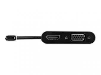 USB C to VGA and HDMI Adapter - Aluminum 
