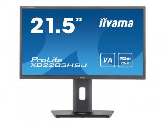 iiyama ProLite XB2283HSU-B1 - Écran LED - 21.5" - 1920 x 1080 Full HD (1080p) @ 75 Hz - VA - 250 cd/m² - 3000:1 - 1 ms - HDMI, DisplayPort - haut-parleurs - noir, mat 