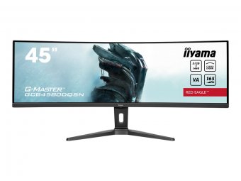 Écran LED - jeux - incurvé - 45" (44.5" visualisable) - 5120 x 1440 Dual Quad HD @ 165 Hz - VA - 450 cd/m² - 3000:1 - HDR400 - 0.8 ms - 2xHDMI, DisplayPort - haut-parleurs - noir, mat 