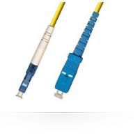 MicroConnect LC/UPC-SC/UPC, 5M, 9/125, LSZH, Singlemode, OS1/OS2, Yellow 