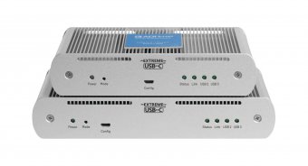 Raven 3204C Pro 4-Port Pro USB 3-2-1 100m CAT 6a/7 USB-C Extender System, Silver, 100-240V 