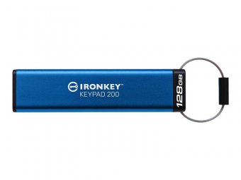 Kingston IronKey Keypad 200 - Clé USB - chiffré - 128 Go - USB 3.2 Gen 1 