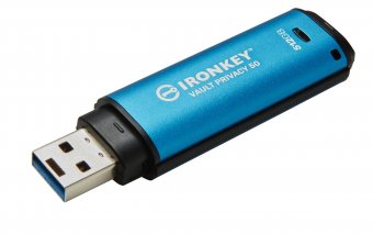 Kingston IronKey Vault Privacy 50 Series - Clé USB - chiffré - 16 Go - USB 3.2 Gen 1 - Conformité TAA 