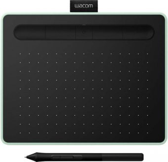 Wacom Intuos Creative Pen Medium - Numériseur - 21.6 x 13.5 cm - électromagnétique - 4 boutons - sans fil, filaire - USB, Bluetooth - vert pistache 