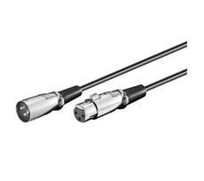 MicroConnect Câble XLR M-F 3m 3 pôles Noir 