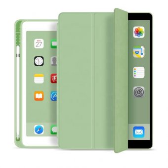 eSTUFF Trousse SEATTLE pour iPad 9.7 2018/2017 - Cuir PU vert clair 