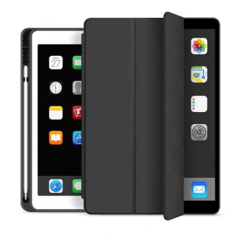 eSTUFF Trousse SEATTLE pour iPad 9.7 2018/2017 - Cuir PU noir 