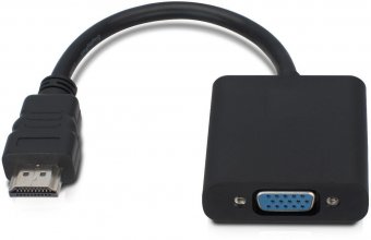 MicroConnect HDMI - VGA, M/F, Black 