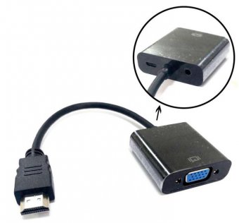 Adaptateur VGA + Audio Vers HDMI 