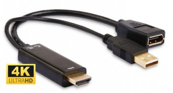 Adaptateur HDMI Mâle vers DP Femelle 