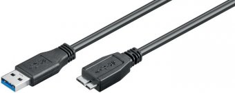 Câble USB3-A mâle vers USB3 Micro-B mâle - 1.8 mètres 