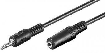 Cordon rallonge Jack 3,5mm mâle vers Jack 3,5mm femelle - 5 mètres 