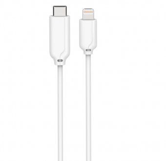 MicroConnect USB C/Lightning, 1 m, White 