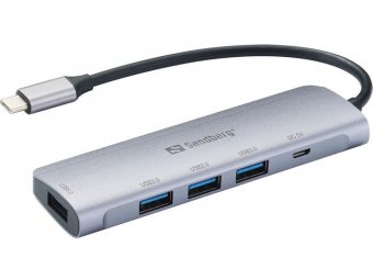 atolla Hub USB C, Type C vers 4 Ports USB 3.0 Data Hub en Aluminum pour Transfert de Données 5Gb/s 