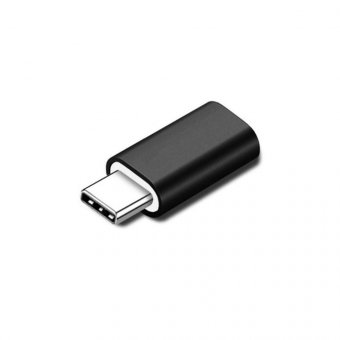 MicroConnect Lightning Female to USB-C Adapter, Black 