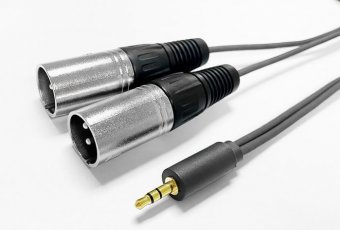 Vivolink Câble 3,5 mm vers 2 x XLR mâle 2 m 