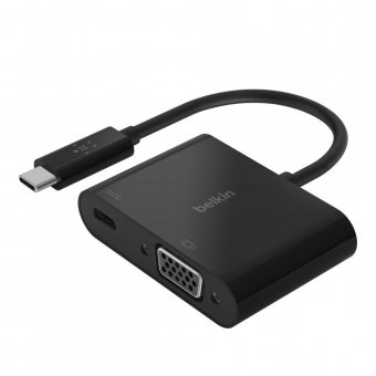 Belkin USB-C to VGA + Charge Adapter - adaptateur vidéo - VGA / USB 