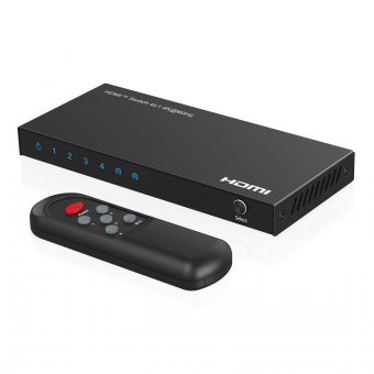 MicroConnect 4K@60Hz HDMI Switch 4x1, HDCP 2.2, w/ Remote control 