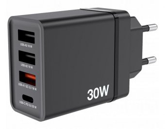 Verbatim 1 x USB-C PD 20 W, 1 x USB-A QC 3.0, 2 x USB-A 10 W (UE) 