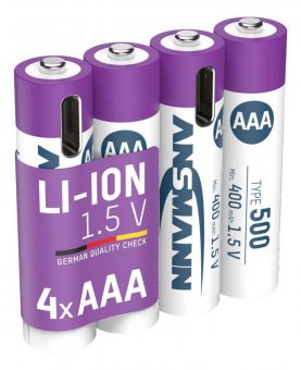ANSMANN AAA Lithium-ion battery - 1.5, 500 (min. 400 mAh), 4 pcs 