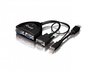 Equip VGA M - 2x VGA F, USB, 2048 x 1536, 5V 