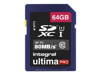 Integral UltimaPro Carte mémoire flash 64 Go UHS Class 1 / Class10 SDXC UHS-I 