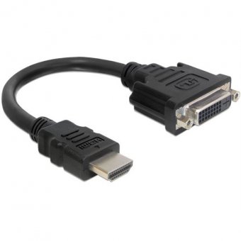 Delock Adapter HDMI Stecker > DVI-D Buchse (20cm) 