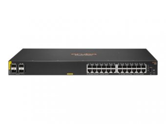 HPE Aruba Switch CX 6100 24G 4SFP+ 24xGBit/4xSFP+ PoE 370W JL677A 