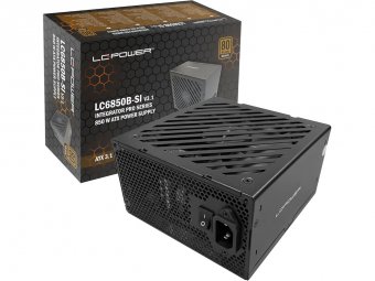 LC-POWER 850W Alimentation, 80 Plus Bronze, Non Entièrement modulaire, ATX 3.1, Support GPU PCIe 5.1, Ventilateur 135mm 