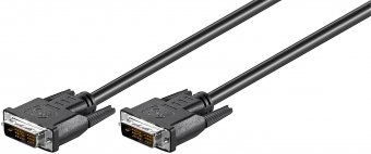 MicroConnect DVI-D (SL), 18+1PIN, M-M, 1m, Black 