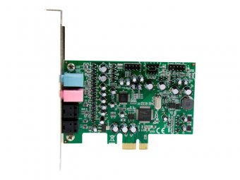 StarTech.com Carte son PCI Express 7.1 canaux pour son surround - 24 bit 192 KHz - Carte audio PCIe avec ports SPDIF et Mini-Jack 3,5 mm - Carte son - 192 kHz - 7.1 - PCIe - CM8828 - profil bas - pour P/N: BNDTB10GI, BNDTB210GSFP, BNDTB310GNDP, BNDTB410GS 