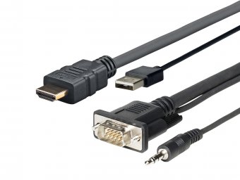 Vivolink Pro HDMI+USB+VGA/Audio 1m All in one cable 1 Meter 
