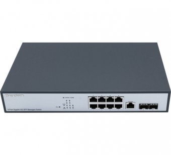 DEXLAN Switch Manageable niveau 2 Rackable 19" 8 ports Gigabit & 2 ports SFP 