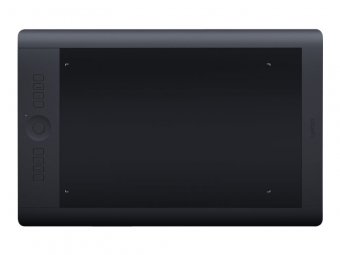 Wacom Intuos Pro Large - Numériseur - droitiers et gauchers - 31.1 x 21.6 cm - multitactile - électromagnétique - 8 boutons - sans fil, filaire - USB, Bluetooth - noir 