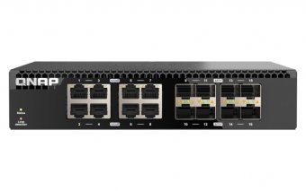 Switch non manageable 10GbE QNAP 16 ports, 6 port 2.5Gbps, 8 ports 10Gbps SFP+, 8 ports 10GbE RJ45 